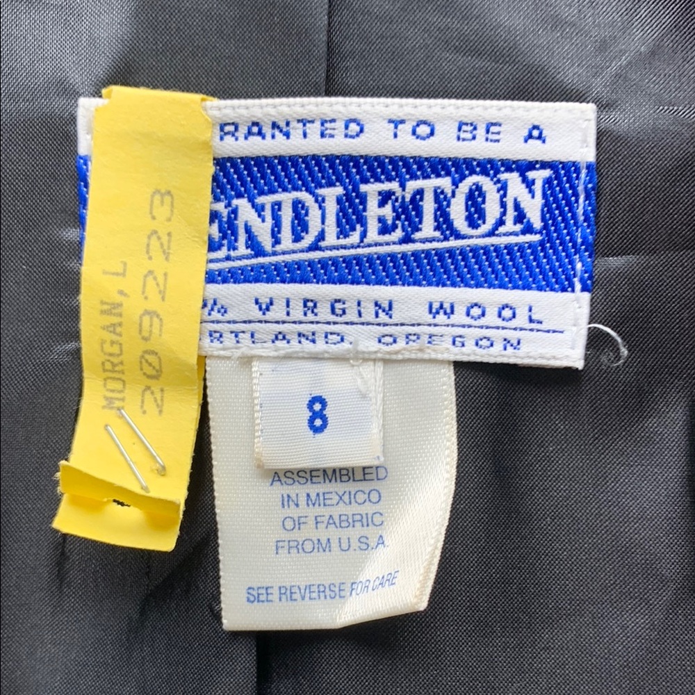 PENDELTON | SIZE 8 WOMENS CLASSIC FITTED JACKET BLAZER | BLACK - Picture 2 of 16